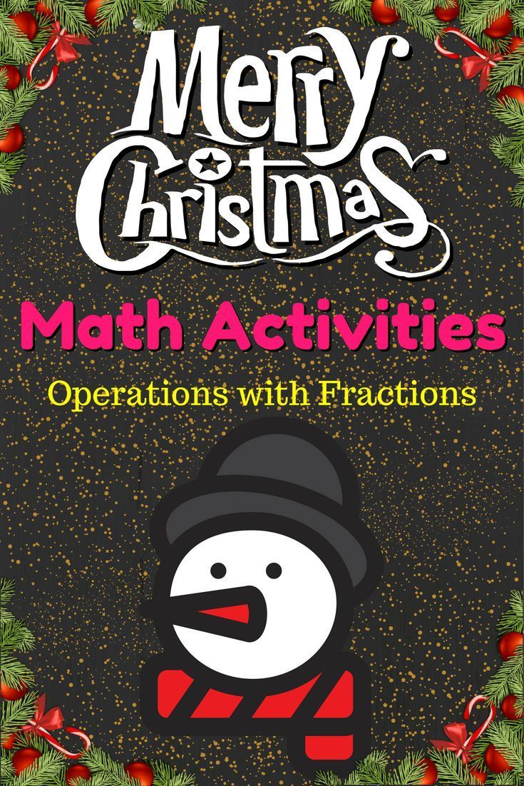 Free Prealgebra Christmas Activities. Operations With