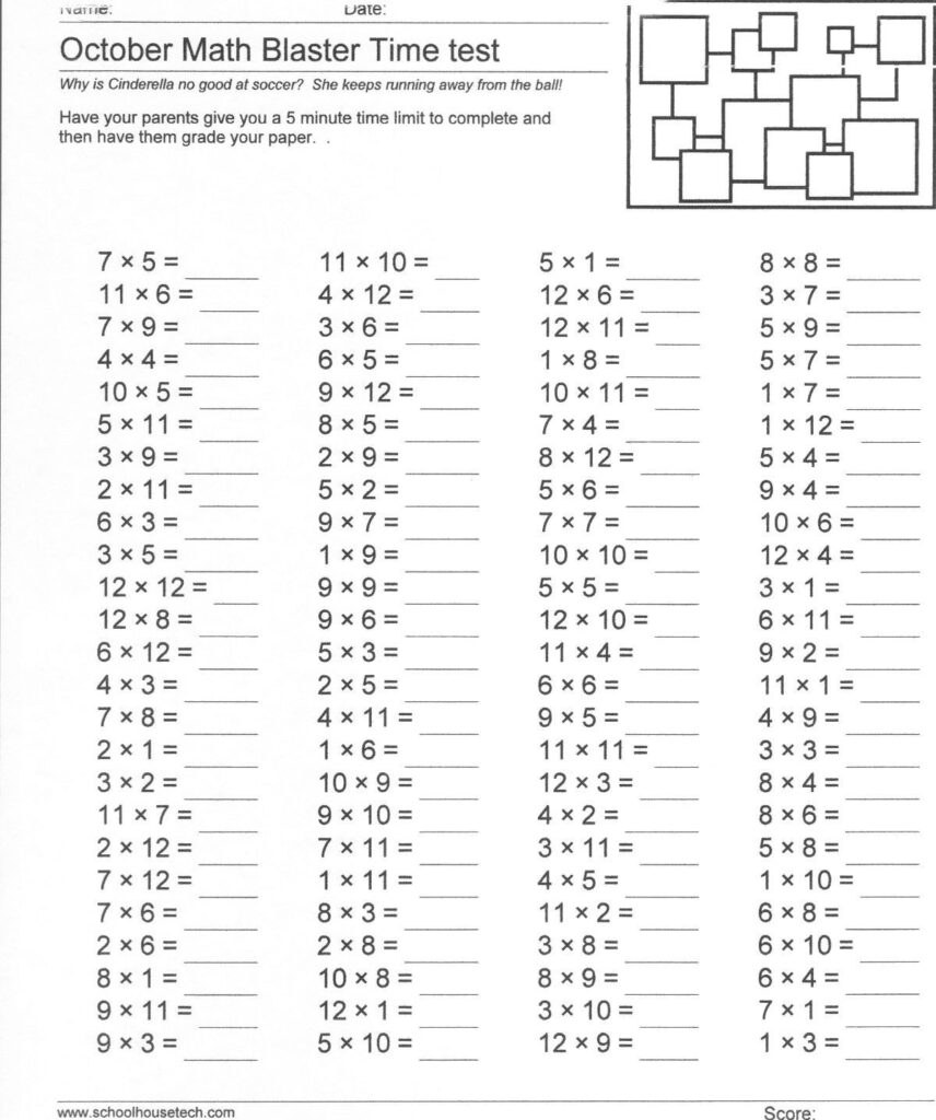 Free Printable Multiplication Worksheets | Scheer'… | Free