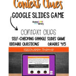 Halloween Context Clues Google Slides Game | Distance