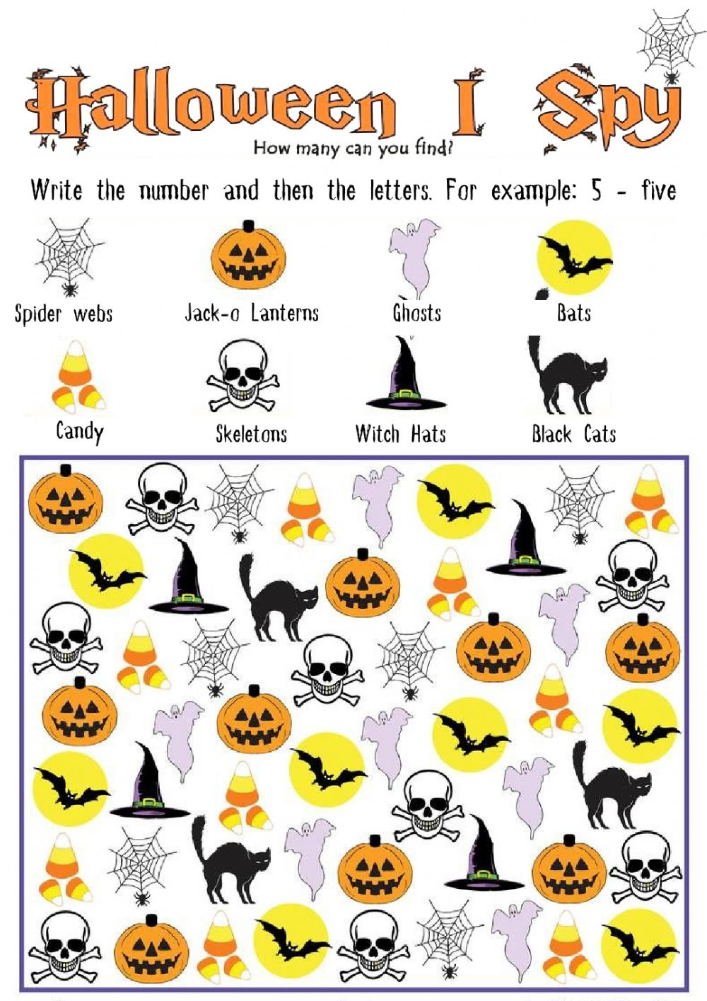 Halloween Counting Activity