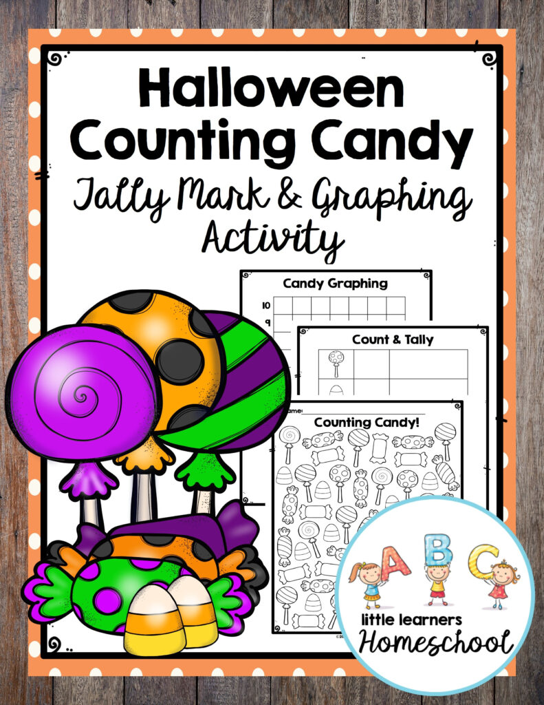 Halloween Counting Candy Tally Mark & Graphing Activity