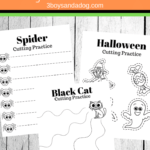 Halloween Cutting Practice Worksheets – 3 Boys And A Dog