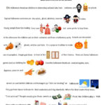 Halloween Listening Activity Worksheet