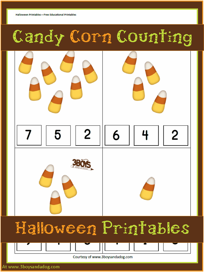 Halloween Printables: Candy Corn Counting | Fun Activities