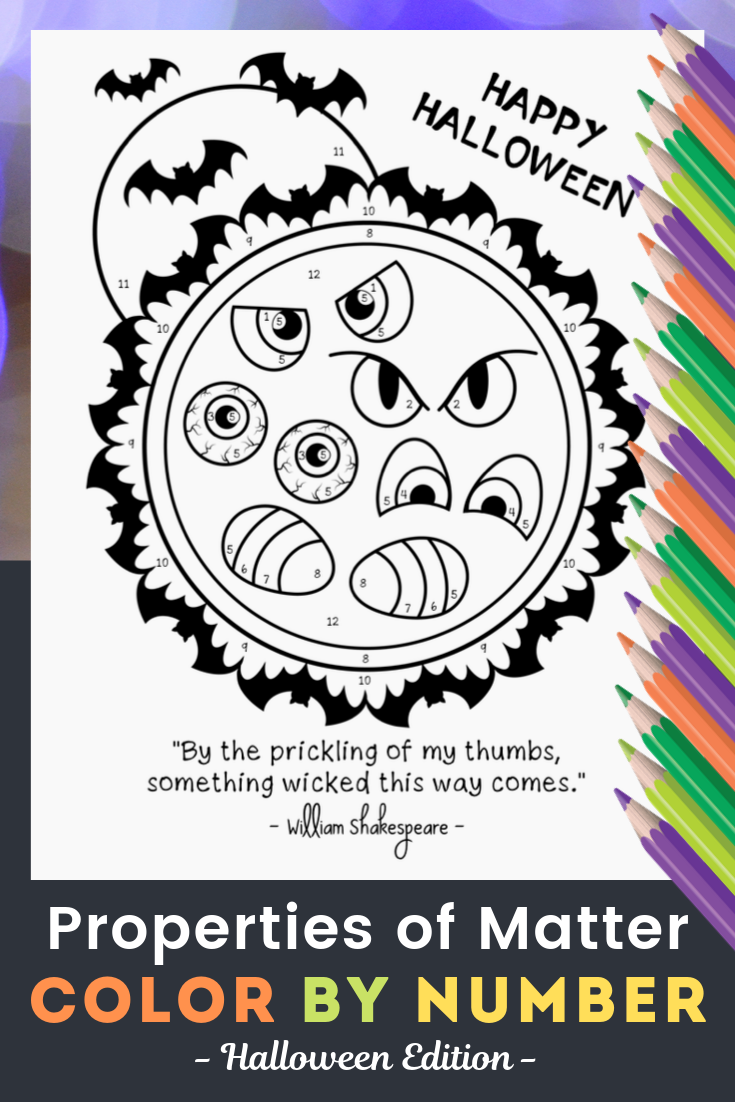 Halloween Science Activity - Properties Of Matter Color