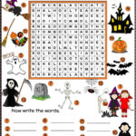 Halloween Worksheets Esl Elementary Halloween Word Search