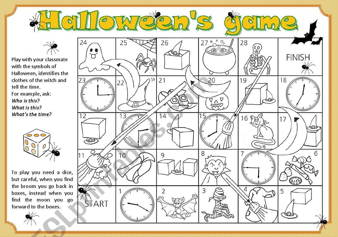 Halloween´s Game - Esl Worksheetchiaretta