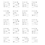 Inverse Relationships    Multiplication And Division All