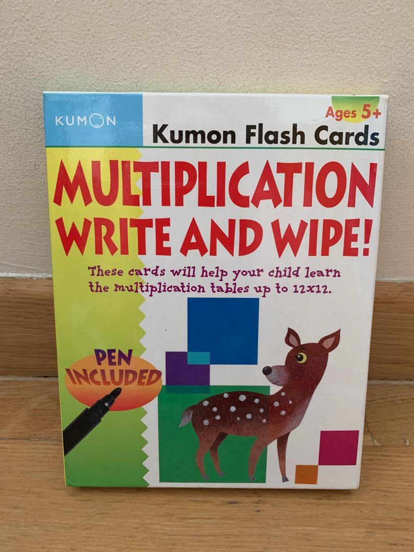 Kumon Flash Cards - Multiplication Write And Wipe, Books