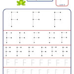 Letter F Tracing Worksheet   Different Sizes   Kidzezone