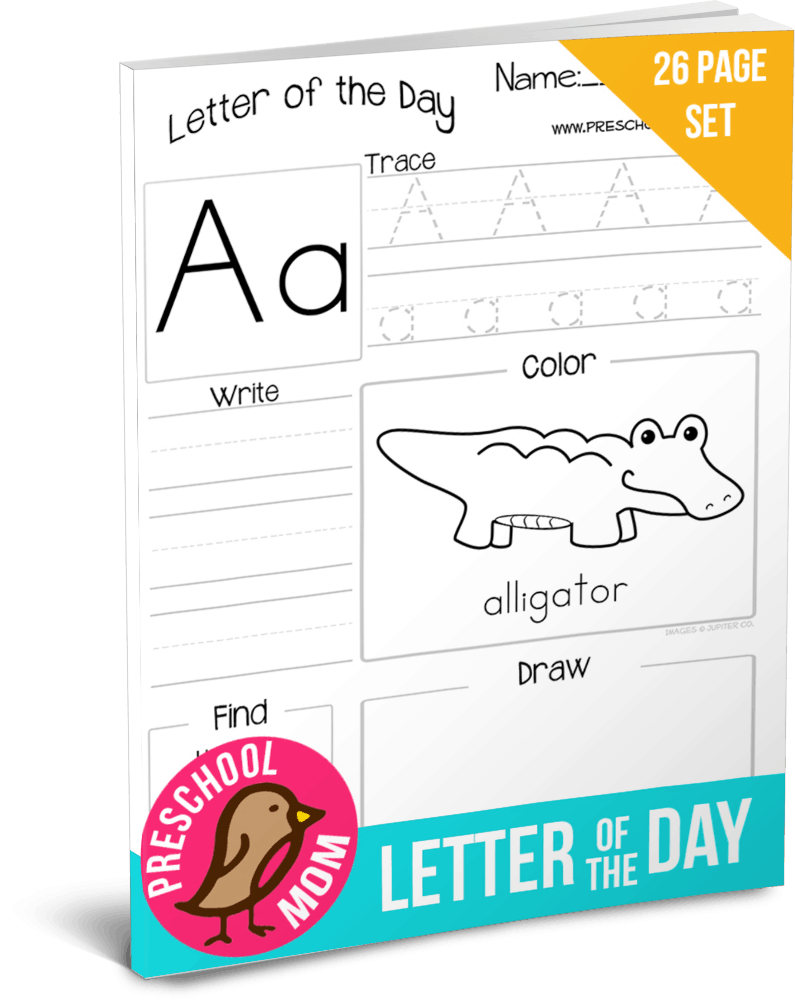 Letter Of The Day Worksheets - Preschool Mom