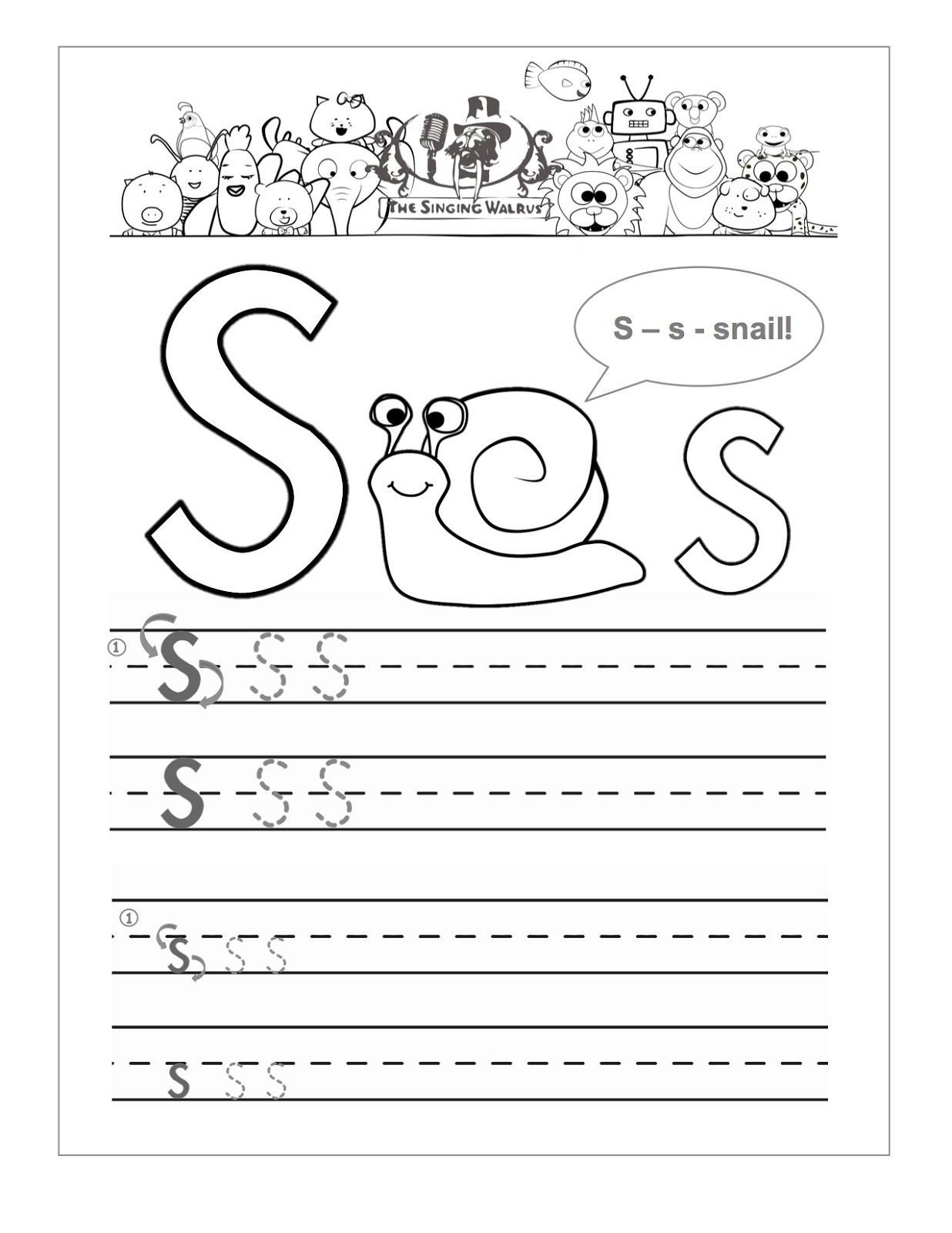 Letter S Worksheets Printable | Letter S Worksheets