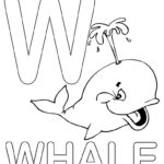 Letter W Alphabet Coloring Pages   3 Free Printable Versions