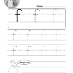 Lowercase Letter "f" Tracing Worksheet   Doozy Moo