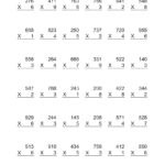Math Worksheet ~ 4Th Grade Multiplication Worksheets