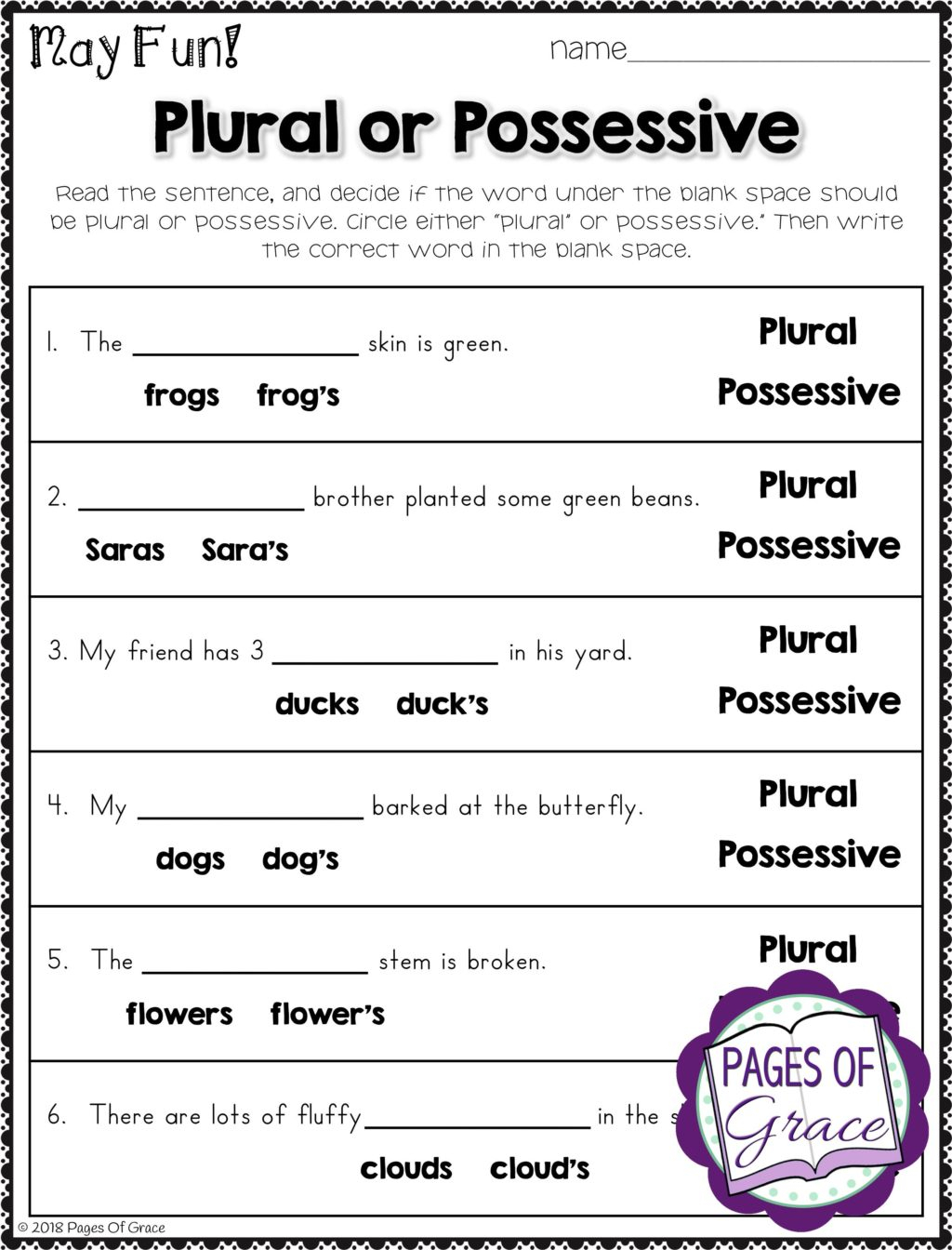Math Worksheet ~ Fun Worksheets For 2Nd Grade Grammar