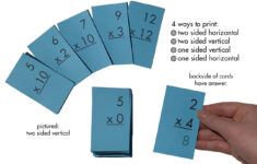 Multiplication 0-12 (All Facts) Flash Cards Plus Free Multiplication Facts  Sheet (Printables)