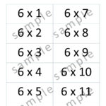 Multiplication, 6 To 12 Times Table, Flash Cards, Math