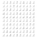 Multiplication Facts To 144 No Zeros (A) Multiplication Work