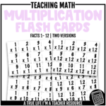 Multiplication Flash Cards 1 12 | Multiplication Flashcards