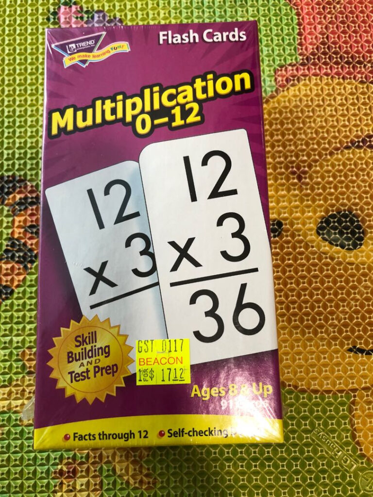 Multiplication Flash Cards Games