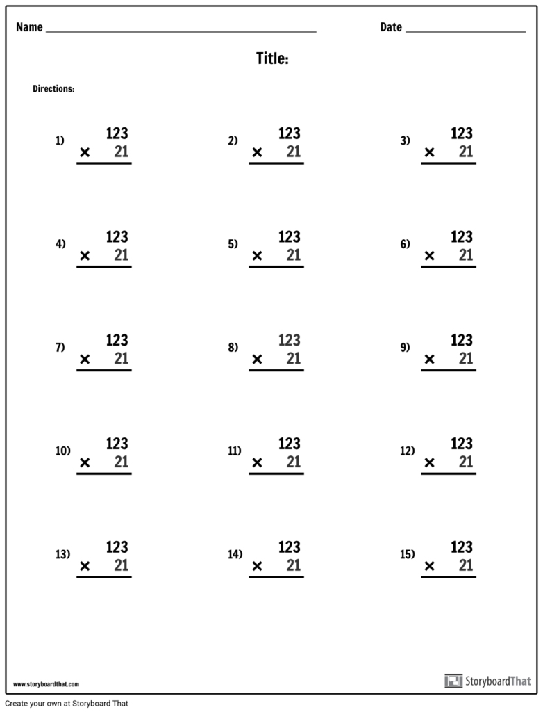 Place Value Multiplication Worksheets AlphabetWorksheetsFree