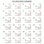 Multiplication Worksheets And Answers | Math Answers, 4Th