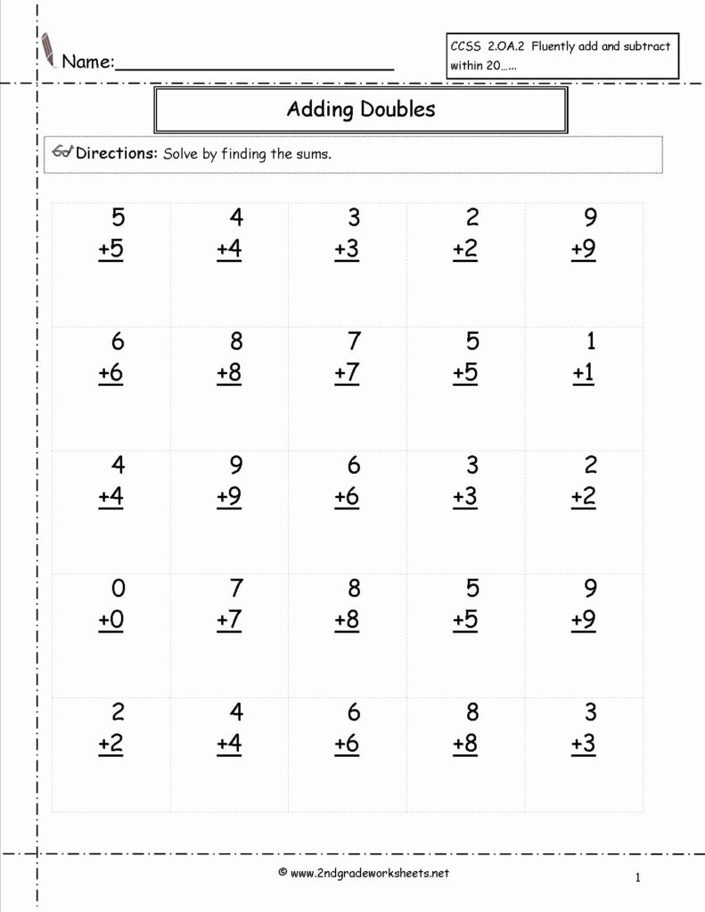 Multiplication Worksheets For First Grade | Printable Math