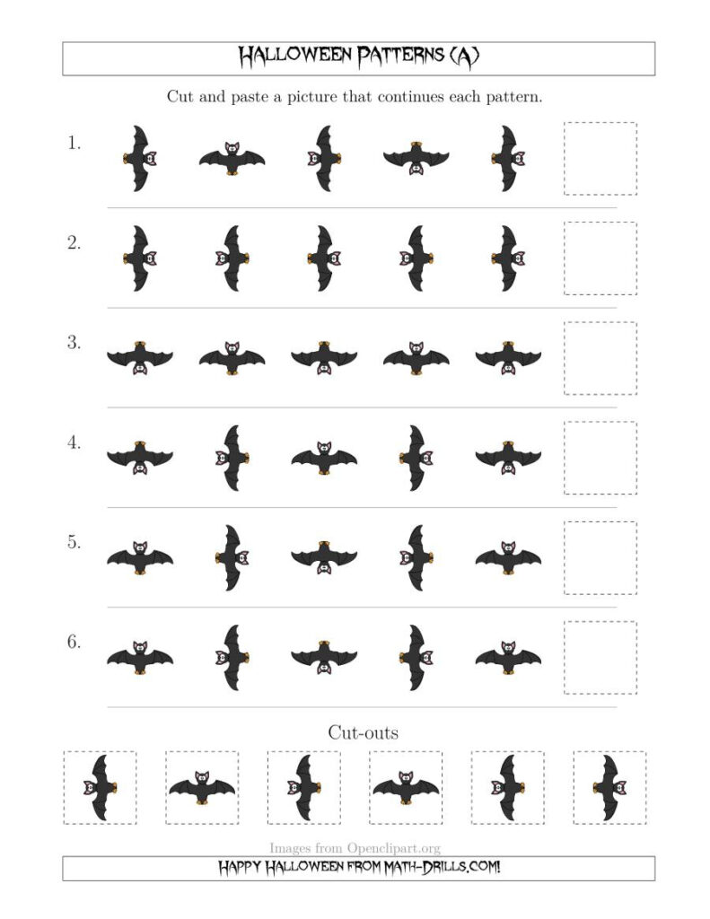 Not So Scary Halloween Picture Patterns With Rotation