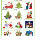 Prepositions   Christmas   English Esl Worksheets For