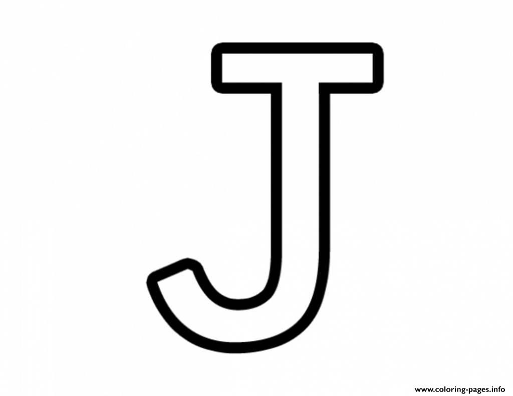 Print Letter J Free Alphabet 651A Coloring Pages | Free