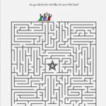 Print This Free Christmas Maze About Following The Star To