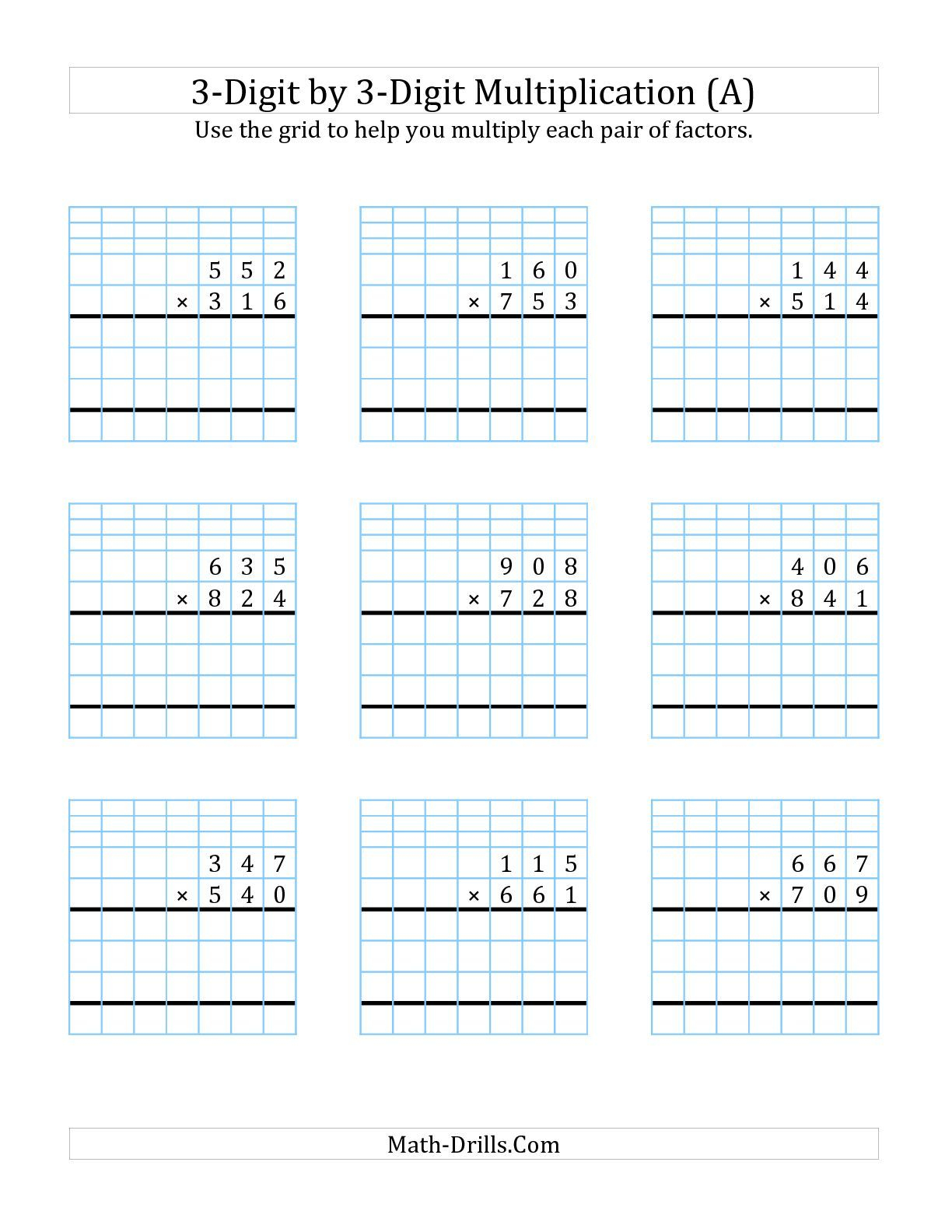 Requested And Added. 3-Digit3-Digit Multiplication With