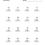 Second Grade Addition Worksheet | 2Nd Grade Math Worksheets