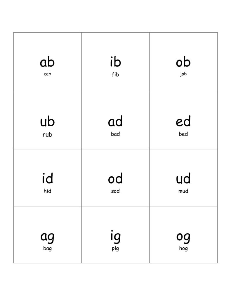 Second Grade Phonics Worksheets And Flashcards Letter