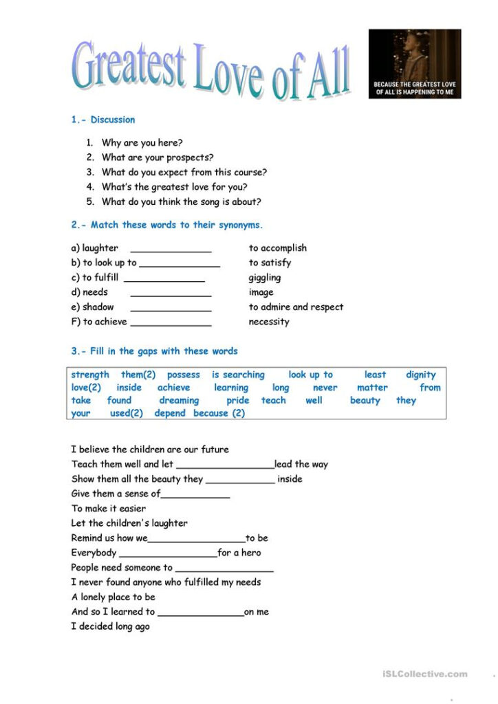 Self Esteem   English Esl Worksheets For Distance Learning