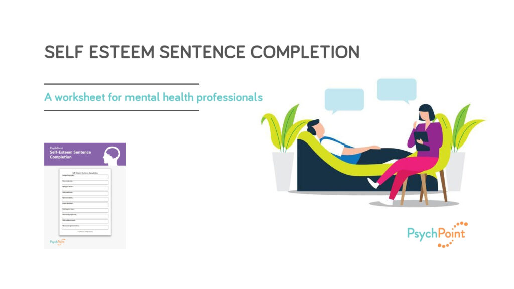Self Esteem Sentence Completion Worksheet | Psychpoint