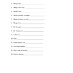 Self Esteem Sentence Completion Worksheets | Printable