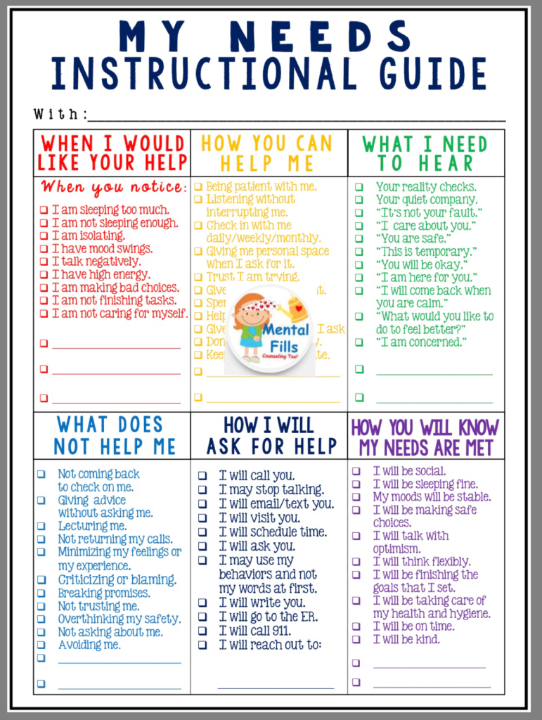 Self Esteem Worksheets: Fill Your Emotional Cup With Self
