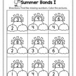 Summer Bonds Write The Missing Numbers   Summer Math
