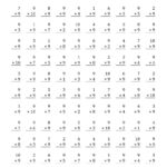The Multiplying (1 To 10)9 (A) Math Worksheet From The M