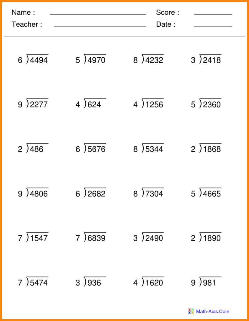 Useful Math Worksheets For Grade 5 Multiplication And Useful Math Worksheets For Grade 5 Multiplication And