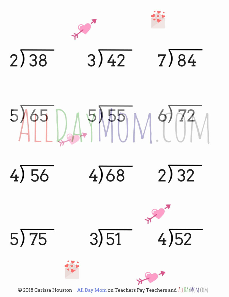 Valentines Day Multiplication Worksheets Unique Free