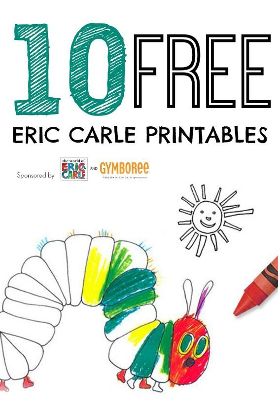 10 Simple Eric Carle Activities For Toddlers Free 