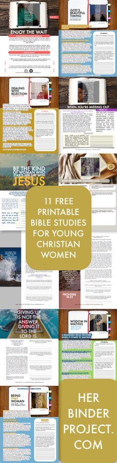 11 Free Printable Bible Studies For Young Women Great