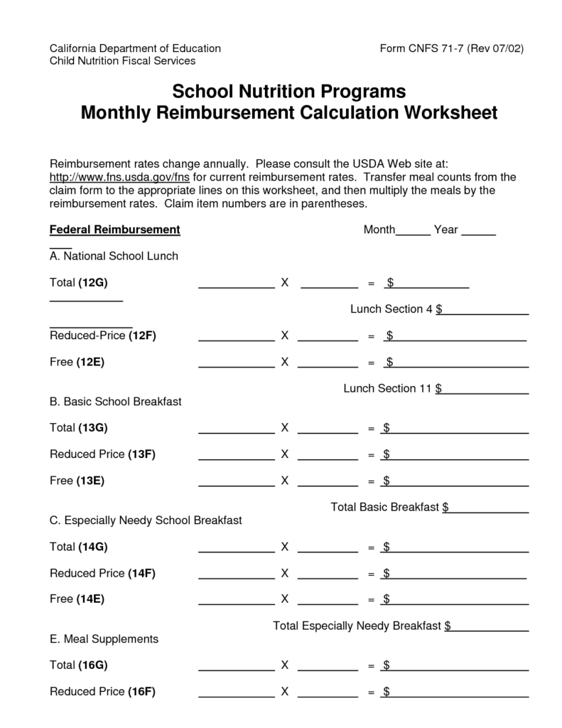 12 Best Images Of Nutrition Worksheets And Math