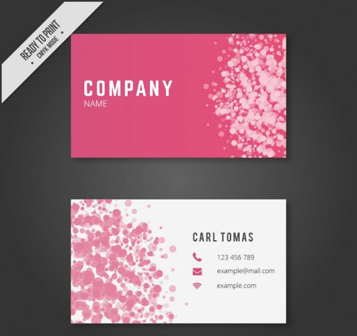 25 Free Pink Business Card Templates Free Printable