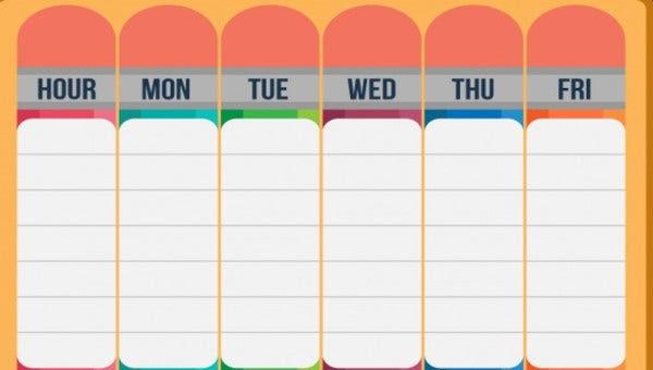 27 Printable Schedule Templates Free Premium Templates