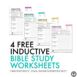 4 Free Inductive Bible Study Worksheets Inductive Bible
