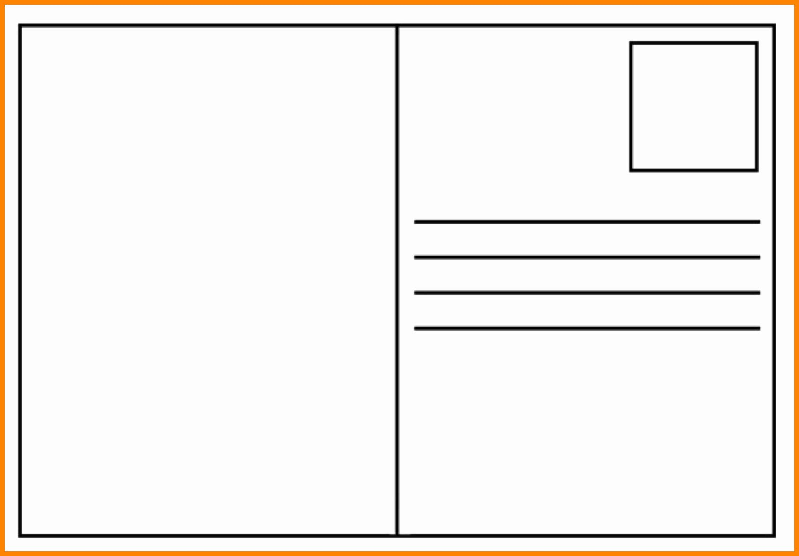 50 New Postcard Front And Back Template In 2020 Postcard